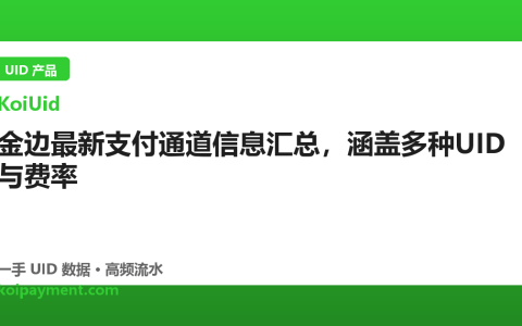 金边最新支付通道信息汇总，涵盖多种UID与费率