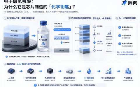 解析半导体关键化学品氢氟酸概念股：产业链已被充分定价，分化才刚开始