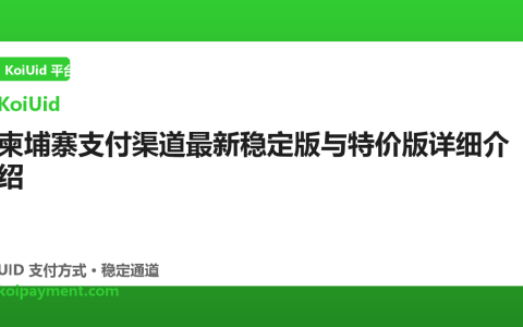 柬埔寨支付渠道最新稳定版与特价版详细介绍