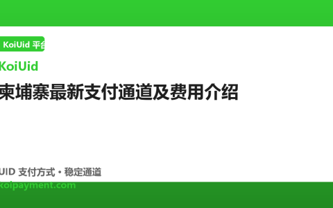柬埔寨最新支付通道及费用介绍
