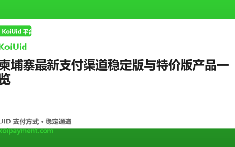 柬埔寨最新支付渠道稳定版与特价版产品一览