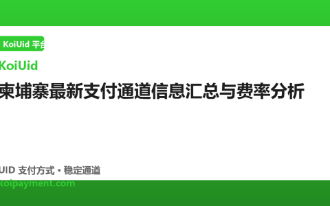 柬埔寨最新支付通道信息汇总与费率分析