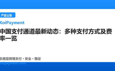 中国支付通道最新动态：多种支付方式及费率一览