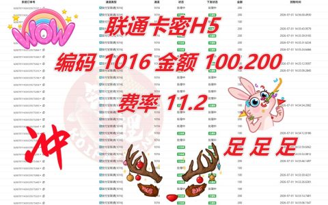 联通卡密H5服务推出，费率11.2%值得关注
