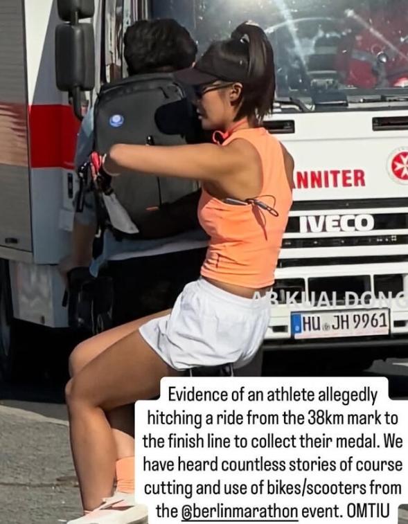 柏林马拉松中国女跑者因骑车作弊引发广泛争议