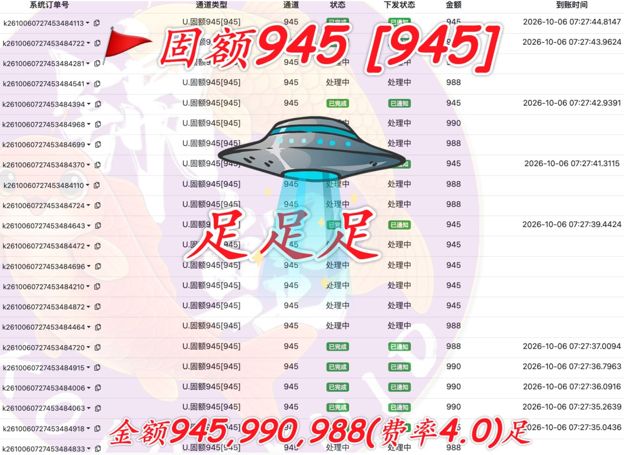 固额945支付信息更新：金额及费率详解